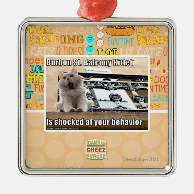 Adorno Metálico Balcón Kitteh del St. de Burbon (Frente)