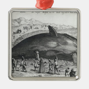 Adorno Metálico Ballena muerta