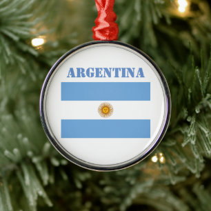 Adorno Metálico Baloncestistas de la bandera argentina