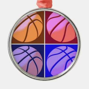 Adorno Metálico Baloncesto de arte pop