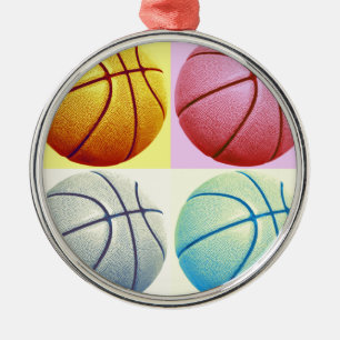 Adorno Metálico Baloncesto de arte pop