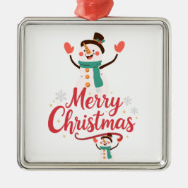 Adorno Metálico Bálsamo Labial Navideño Hombre de Nieve Festivo