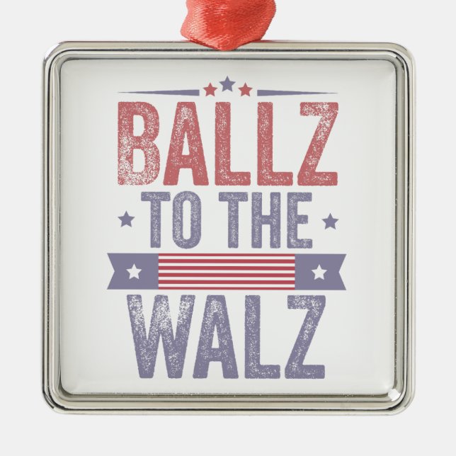 Adorno Metálico Balz a las elecciones Walz Harris Waltz 2024 (Frente)