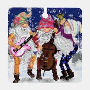 Adorno Metálico Banda de navidades - canción feliz - divertida