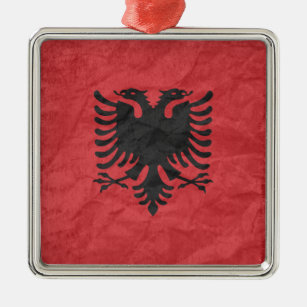 Adorno Metálico Bandera albanesa