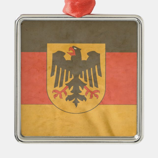 Adorno Metálico Bandera alemana del escudo de armas (Frente)