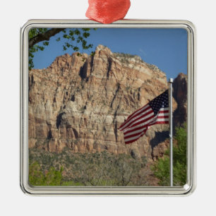 Adorno Metálico Bandera Americana en el Parque Nacional Zion I