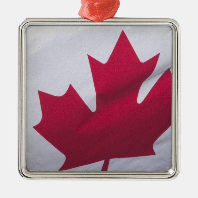 Adorno Metálico Bandera canadiense. (Frente)