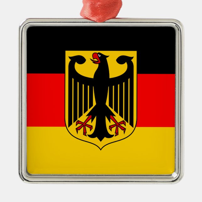Adorno Metálico Bandera de Alemania (Frente)