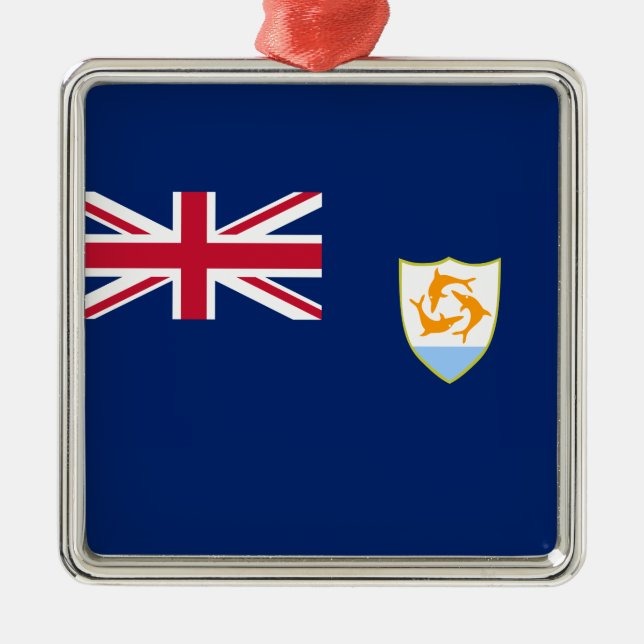 Adorno Metálico Bandera de Anguila (Caribe) (Frente)