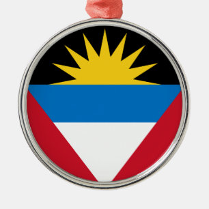 Adorno Metálico Bandera de Antigua y Barbuda