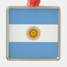 Adorno Metálico Bandera de Argentina
