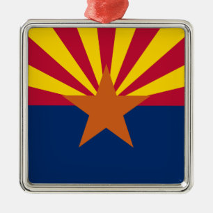 Adorno Metálico Bandera de Arizona: Estrella de Sol Poniente, El E