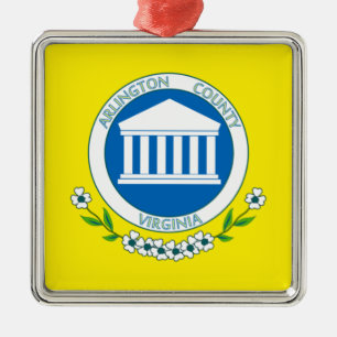 Adorno Metálico Bandera de Arlington (Virginia, Estados Unidos) (C