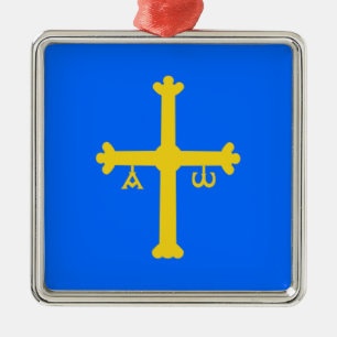Adorno Metálico Bandera de Asturias (España)