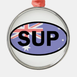 Adorno Metálico Bandera de Australia de Standup Paddleboard