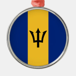 Adorno Metálico Bandera de Barbados (Barbados) (Bajan)