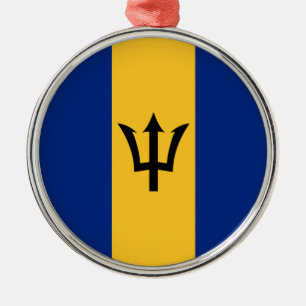 Adorno Metálico Bandera de Barbados (Barbados) (Bajan)