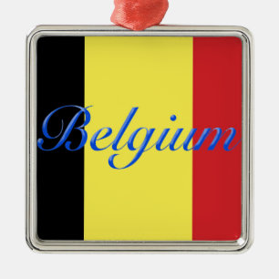 Adorno Metálico Bandera de Bélgica