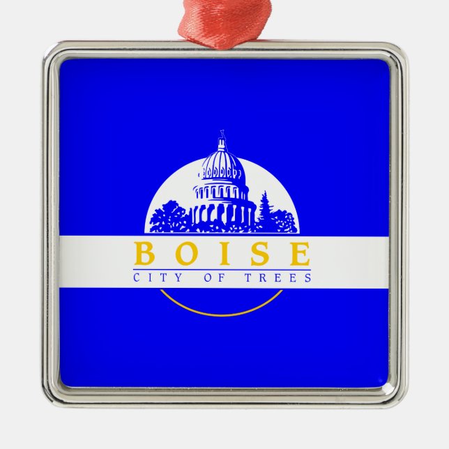 Adorno Metálico Bandera de Boise (ciudad de Idaho) (Frente)