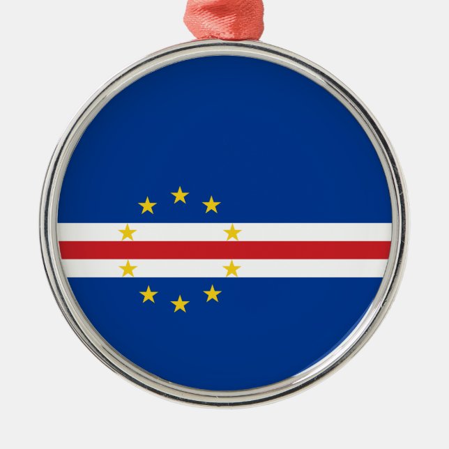 Adorno Metálico Bandera de Cabo Verde (Cabo Verde) (Frente)