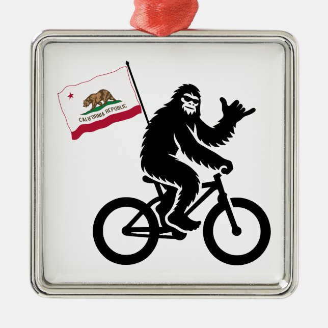 Adorno Metálico Bandera de California en Bigfoot Cycling (Frente)