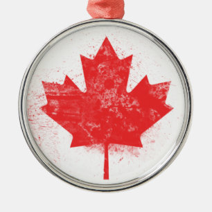 Adorno Metálico Bandera de Canadá