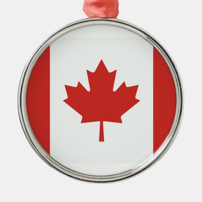 Adorno Metálico Bandera de Canadá (Frente)