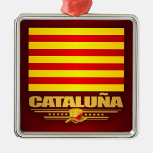 Adorno Metálico Bandera de Cataluna (Cataluña)