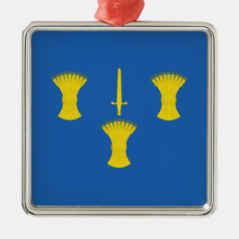 Adorno Metálico Bandera de Cheshire (condado del Reino Unido)