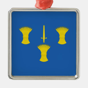 Adorno Metálico Bandera de Cheshire (condado del Reino Unido)