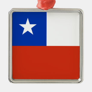 Adorno Metálico Bandera de Chile