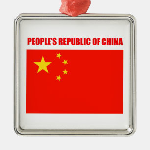 Adorno Metálico Bandera de China de alta calidad