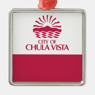 Adorno Metálico Bandera de Chula Vista (California)