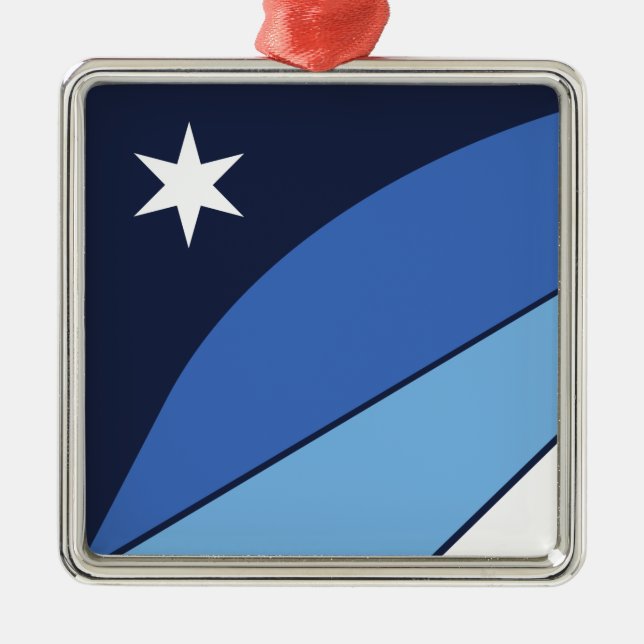 Adorno Metálico Bandera de Columbia (Carolina del Sur) (Frente)