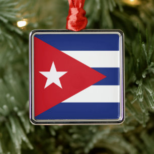 Adorno Metálico Bandera de Cuba