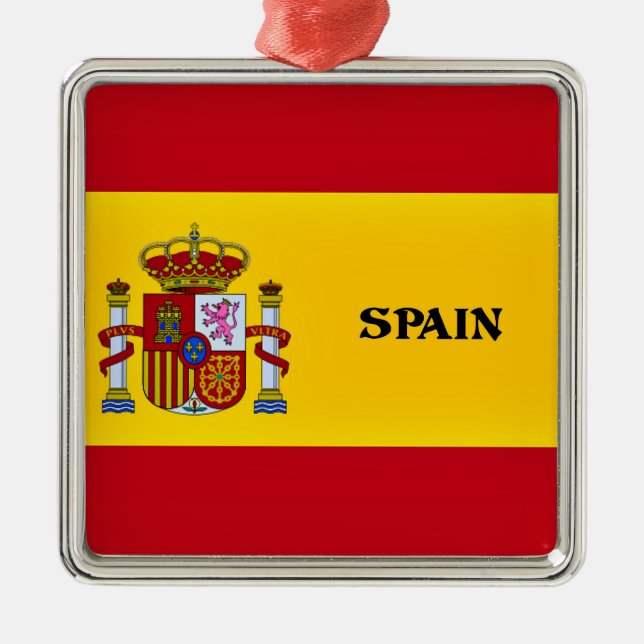 Adorno Metálico Bandera de España (Frente)