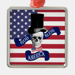 Adorno Metálico Bandera de Estados Unidos