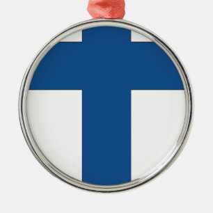 Adorno Metálico Bandera de Finlandia