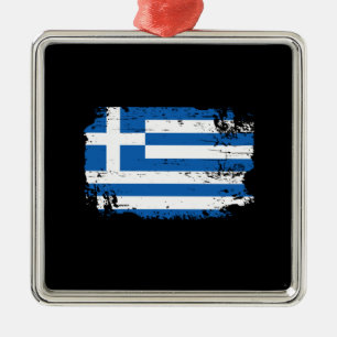 Adorno Metálico Bandera de Grecia