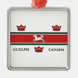 Adorno Metálico Bandera de Guelph (Ontario, Canadá)