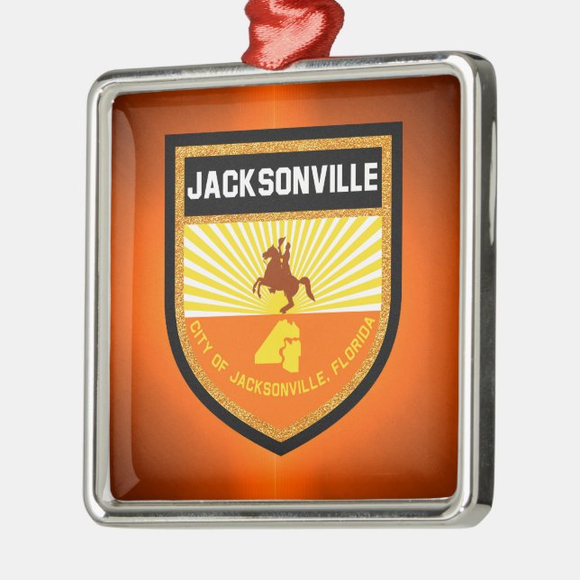 Adorno Metálico Bandera de Jacksonville (Izquierda)