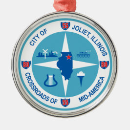 Adorno Metálico Bandera de Joliet (Illinois)