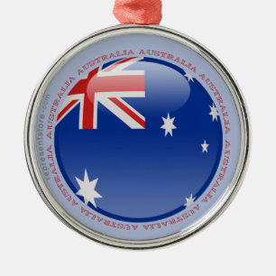 Adorno Metálico Bandera de la burbuja de Australia