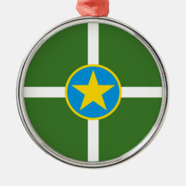 Adorno Metálico Bandera de la ciudad de Jackson (Mississippi) Orna