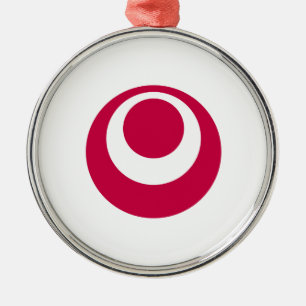 Adorno Metálico Bandera de la prefectura de Okinawa, Japón