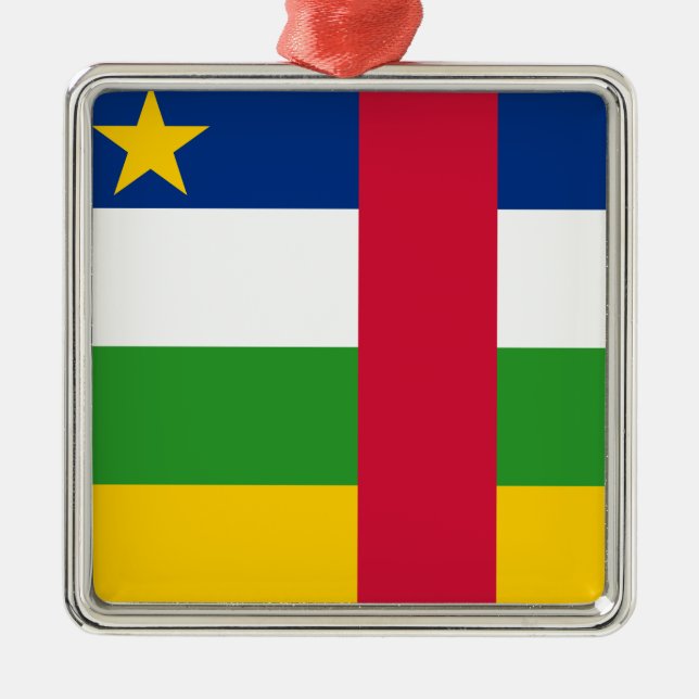 Adorno Metálico Bandera de la República Centroafricana (Frente)
