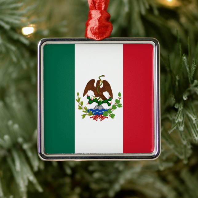 Adorno Metálico Bandera de la República Mexicana: 1824-1835, Santa (Árbol)