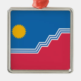 Adorno Metálico Bandera de las Cataratas de Sioux (Dakota del Nort