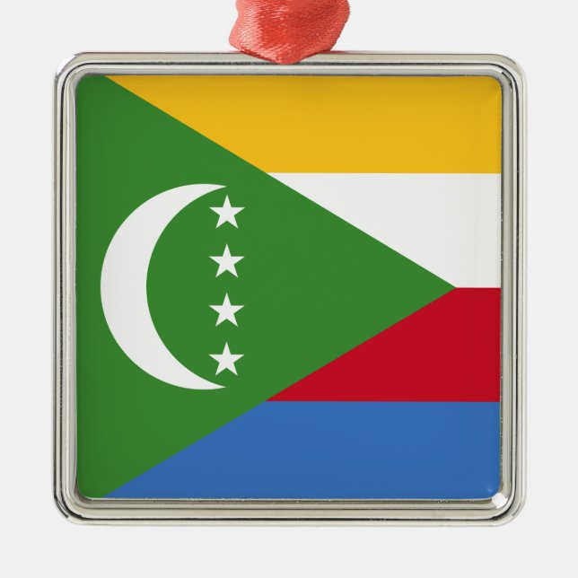 Adorno Metálico Bandera de las Comoras (Frente)